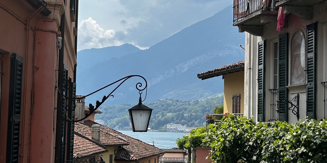 A Bellagio lane opening onto Lake Como